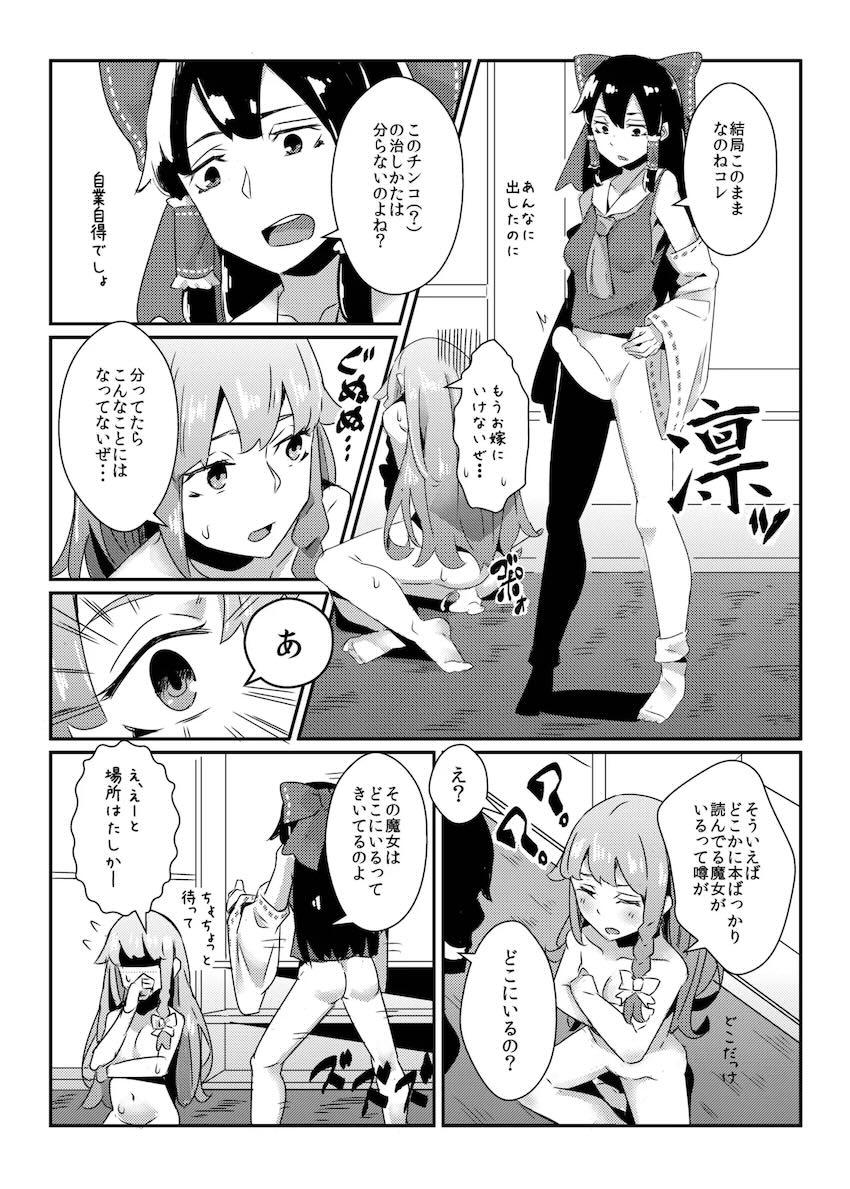 ふたなり霊夢がチルノ・紅美鈴・十六夜咲夜に中出しする本 <> 003