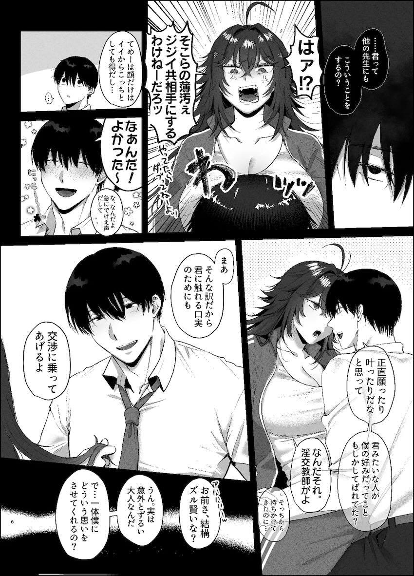 調子に乗ってエロ挑発した新任優男教師のセックスがうますぎた結果、秒でチン負けメス堕ちしてしまう不良のニヒリスター <> 005
