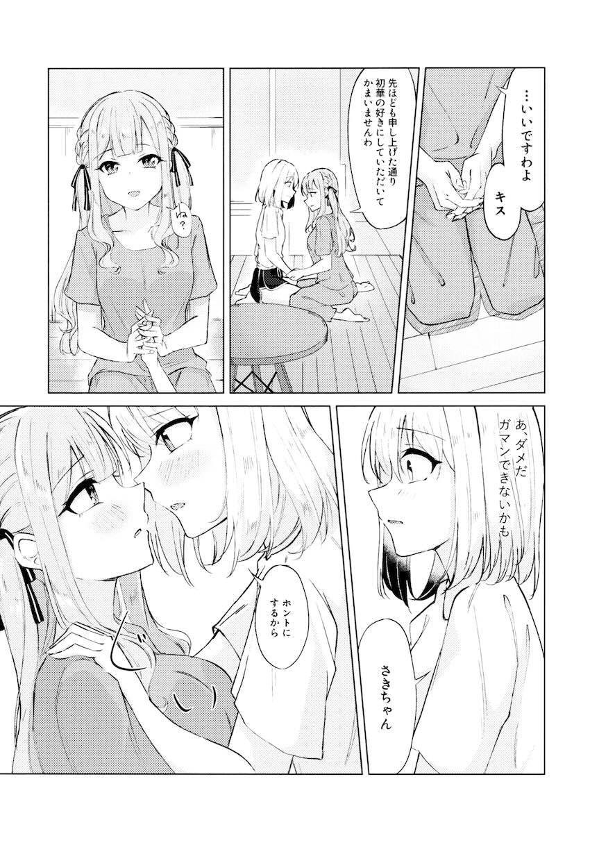 三角初華と豊川祥子の微エロ手マンえっち <> 009