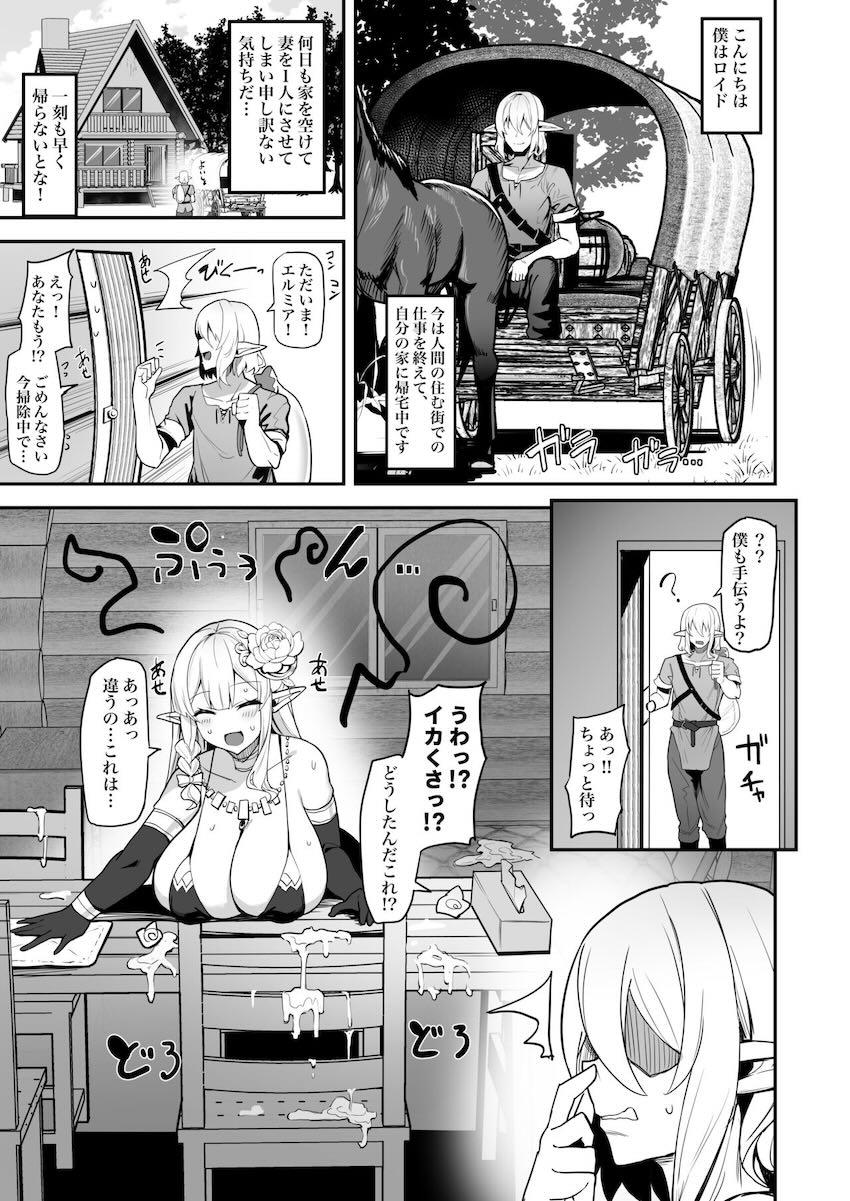 性欲を持て余している欲求不満エルフ妻がムラムラ限界で夫の留守中に不倫セックスパコパコざんまい！帰ってきた夫にバレてわからせられる！ <> 027