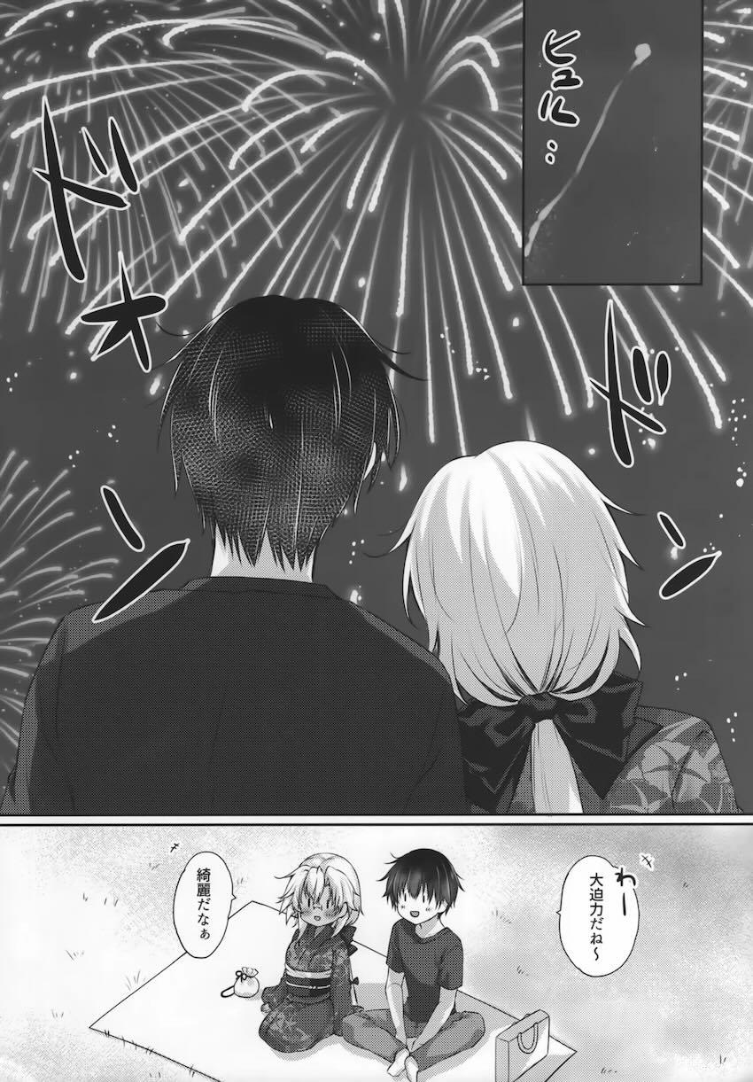浴衣武蔵と花火鑑賞 <> 003