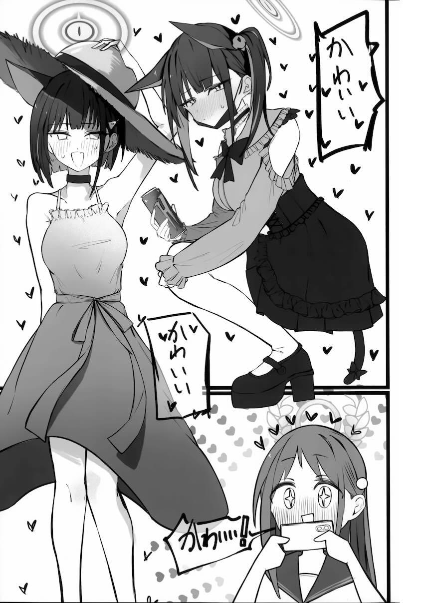 カズサとアイリがコスプレ百合えっちする話 <> 002
