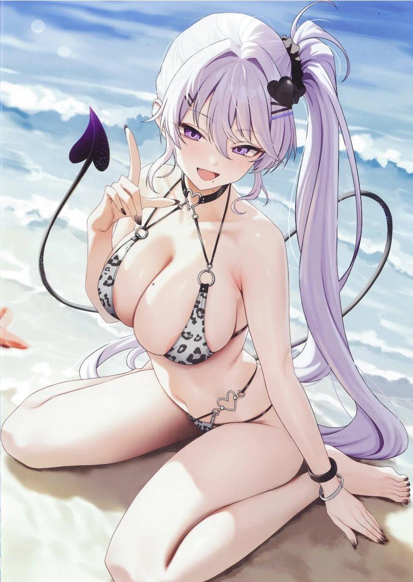 アスナ＆カリンのえちえち水着グラビア☆美麗フルカラーイラスト集 <> 016