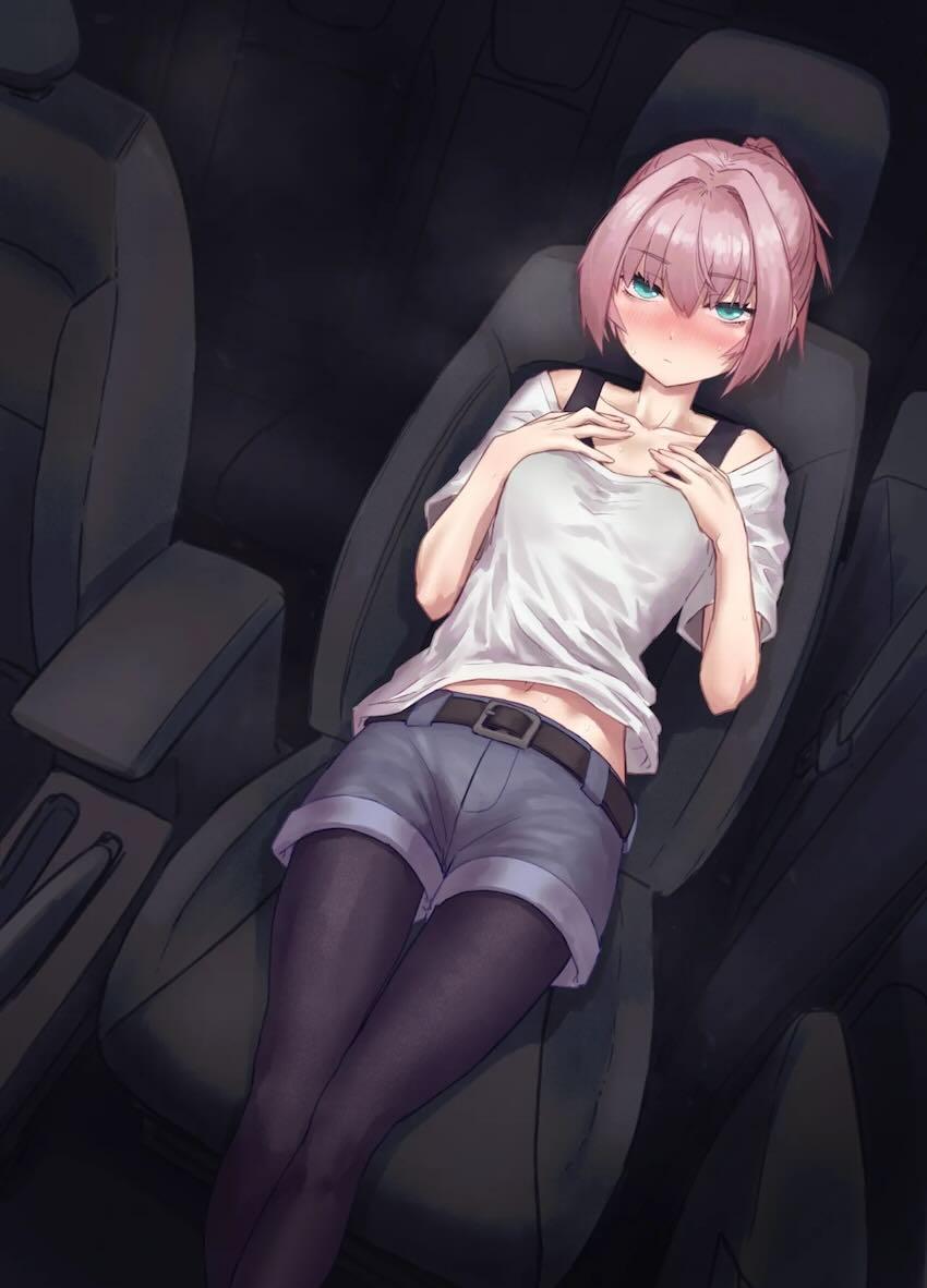 不知火とデート終わりに濃厚カーセックス！ <> 002